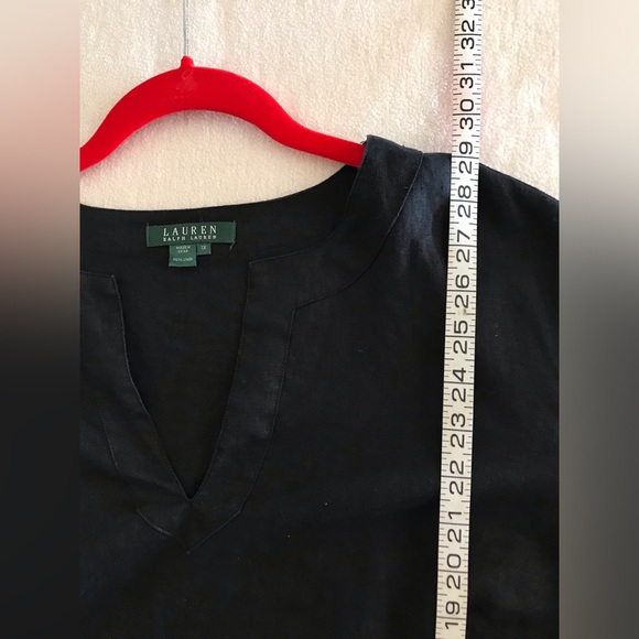 Lauren Ralph Lauren Women’s Black Linen Tunic - Picture 7 of 7